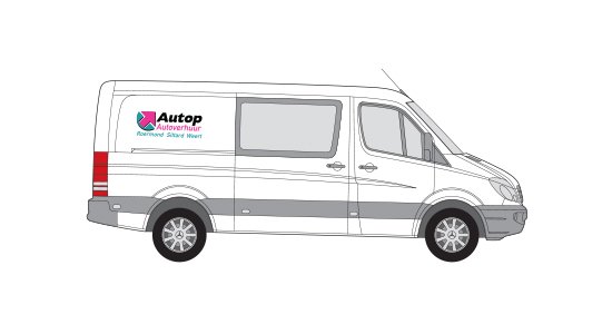 VolksWagen transporter  (dubbel cabine) of vergelijkbaar