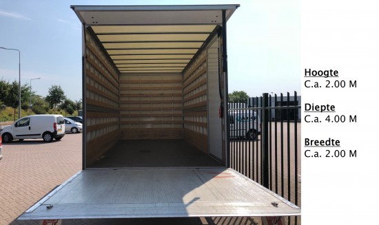 Bakwagen met lift of vergelijkbaar