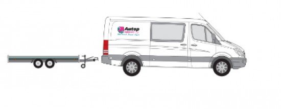 BE Oprij combinatie/Autoambulance (maximaal 1.200 kg) oder ähnlich